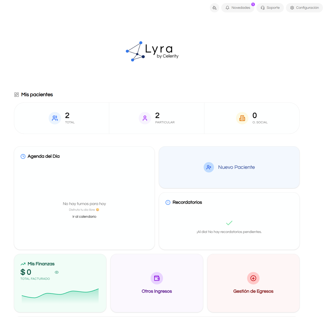 Lyra dashboard preview